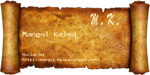 Mangol Keled névjegykártya